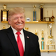 Illustration for article titled ‘And These Are My Nobel Peace Prizes,’ Says Trump, Gesturing Toward Room Of Plastic Trophies